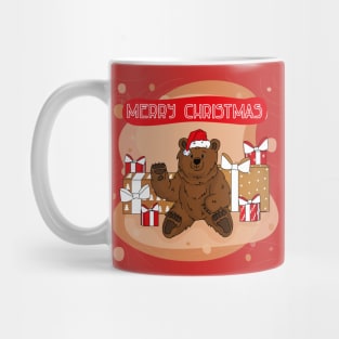 Bear wishes you Merry Christmas Mug